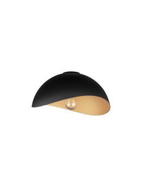 Nova Luce Opsi - Deckenleuchte - Ø 30 x 15 cm - Sand schwarz und gold