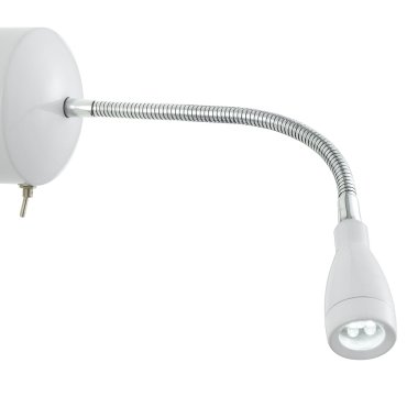 Searchlight LED Adjustable Wall Lights - Wandleuchte mit Schalter - 8 x 28,5 cm - 0,5W LED inkl. - weiß