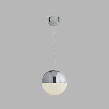 Searchlight Marbles - Pendelleuchte - Ø 25 x 150 cm - 18W dimmbare LED inkl - Chrom