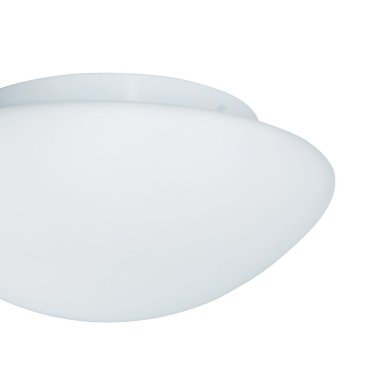 Searchlight Bathroom Flush - Badezimmer-Deckenleuchte - Ø 35 x 11,5 cm - IP44 - opalweiß
