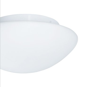 Searchlight Bathroom Flush - Badezimmer-Deckenleuchte - Ø 28 x 11,5 cm - IP44 - opalweiß