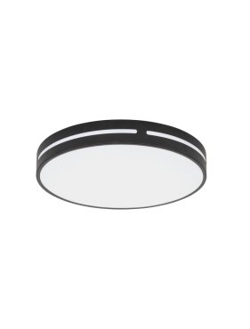 Nova Luce Wheel - deckenleuchte - Ø 45 x 6 cm - 30W LED inkl. - sand schwarz