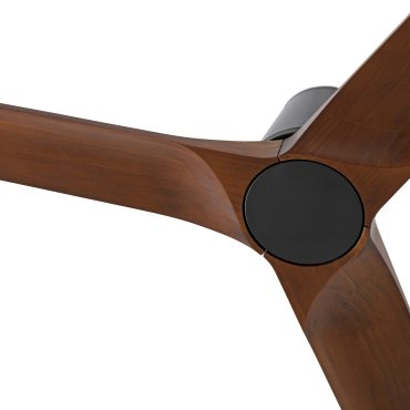 Faro Heywood Tub S Tuya Smart - deckenventilator - Ø 90 cm - matt schwarz und dunkles walnussholz
