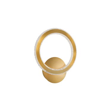 Nova Luce Cilion - Wandleuchte - 25 x 7 x 30 cm - 19W LED inkl. - Messing gold