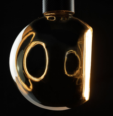 Segula LED-Lampe - Floating Globe Offen - Ø 15 x 20 cm - E27 - 6W dimmbar - 1900K - geräuchert