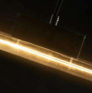 Segula LED-Lampe - Linear - Ø 3 x 30 cm - S14d - 6,2W dimmbar - 2700K - transparent