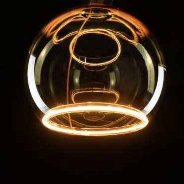 Segula LED-Lampe - Schwimmende Kugel - Ø 20 x 23 cm - E27 - 4,5W dimmbar - 2200K - bernsteinfarben