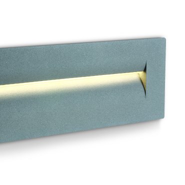 ONE Light Dark Light - Wandeinbauleuchte - 25 x 7,3 x 8,7 cm - 8,5W LED inkl - IP65 - grau