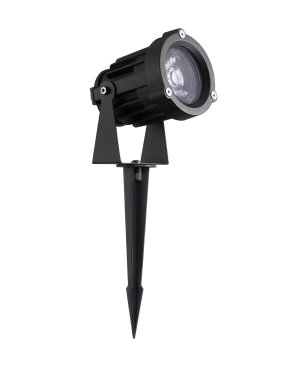 Nova Luce Quick – Bodenspot auf Spike - Ø 8 x 14 cm - 13W LED inkl. - IP65 - Sand schwarz