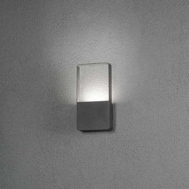 Konstsmide Matera - Außenwandleuchte - 12,5 x 5,5 x 24,5 cm - 6W LED inklusive - IP54 - anthrazit