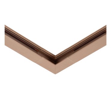 Lucide Linial - magnetisches Schienensystem - vertikales Eckprofil - 6,7 x 1,9 x 6,7 cm - champagner