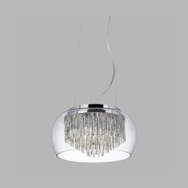 Searchlight Curva - Pendelleuchte - Ø 35 x 80 cm - Chrom