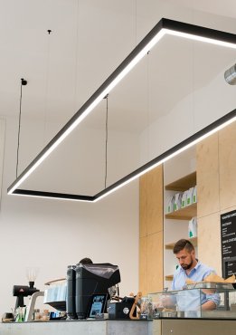 KLUS DES - LED-Profil - 8,3 x 4,6 cm - schwarz