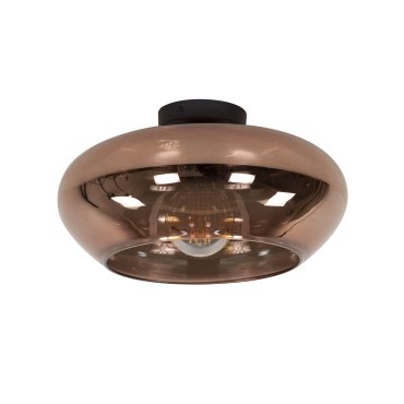 Vico Elevate Glass - Deckenleuchte - Ø 40 x 22 cm - Kupfer