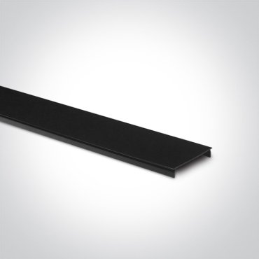 ONE Light Magnetschienensystem MAXI - Einbauprofil für 12 mm Gipskarton - 2 Meter - 7,5 x 5 cm - schwarz