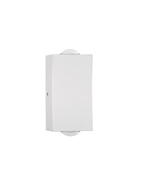 Nova Luce Dewei - Außenwandleuchte - 5 x 9 x 4 cm - 2x 2W LED inkl. - IP54 - Sand Weiß