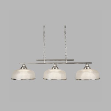 Searchlight Bistro II - Pendelleuchte - 99 x 27 x 80 cm - satiniert silber