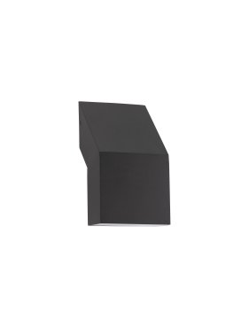 Nova Luce Brigitta - Außenwandleuchte - 12 x 20,8 x 8,3 cm - 6W LED inkl. - IP65 - Sand schwarz