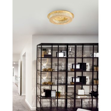 Nova Luce Zeffari - Deckenleuchte - Ø 50 x 10,7 cm - 40W LED inkl. - gold
