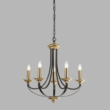 Searchlight Belfry - Kronleuchter - Ø 58 x 150 cm - Bronze und Braun