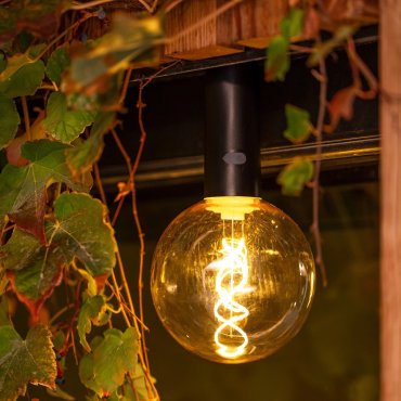 New Garden Edy - tragbare wiederaufladbare Lichtquelle mit Fernbedienung - Ø12 x 23 cm - 3W dimmbare LED inkl - IP54 - schwarz