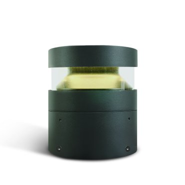 ONE Light Project Poller - Gartenleuchte - Ø 16 x 20 cm - 20W LED inkl. - IP65 - anthrazit - warmweiße Lichtfarbe