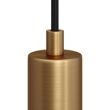 Creative Cables - Schnurstecker - Ø 1,3 x 1,7 cm - Metalldesign Zugentlastung - Bronze gebürstet