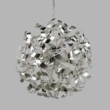 Searchlight Curls - Pendelleuchte - Ø 60 x 110 cm - Chrom