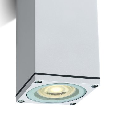 ONE Light GU10 Outdoor Cubes - Aufbaustrahler - 6,3 x 6,3 x 13,5 cm - IP54 - weiß