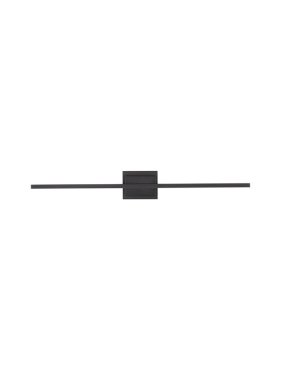 Nova Luce Azure - wandleuchte - 6,9 x 11,8 x 90,5 cm - 21W LED inkl. - sand schwarz