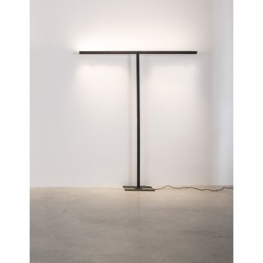Nova Luce Gal - Stehleuchte - 160 x 200 cm - 45W LED + 15W dimmbare LED inkl. - Sand schwarz