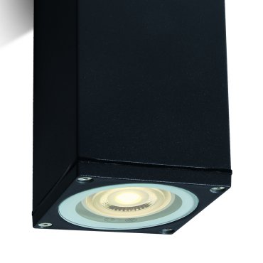 ONE Light GU10 Outdoor Cubes - Aufbaustrahler - 6,3 x 6,3 x 13,5 cm - IP54 - schwarz