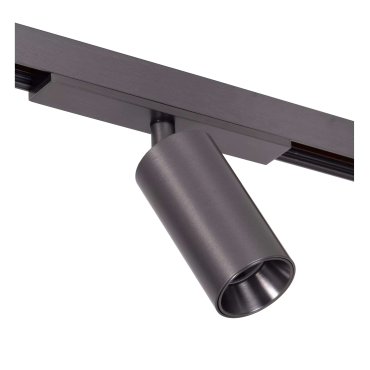 Lucide Linial Bix - magnetisches Schienensystem - Schienenstrahler - Ø 3,5 x 10 cm - 8W LED inkl. - Dimmfunktion und einstellbare Lichtfarbe über die App - Schwarz matt Chrom
