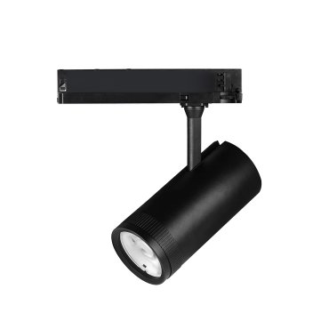 Nova Luce Kors - 3-Phasen Stromschienenstrahler - Ø 8,5 x 18 cm - 38W LED inkl. - Sand schwarz