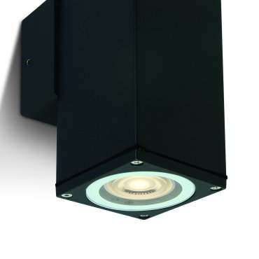 ONE Light GU10 Outdoor Cubes - Außenwandleuchte - 6,3 x 6,3 x 13,5 cm - IP54 - schwarz