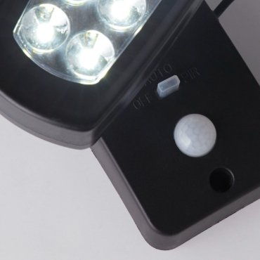 Searchlight Nila - Außenwandleuchte mit Solarsensor - 17 x 15 x 14,5 cm - 2,5W LED inkl. - IP44 - anthrazit