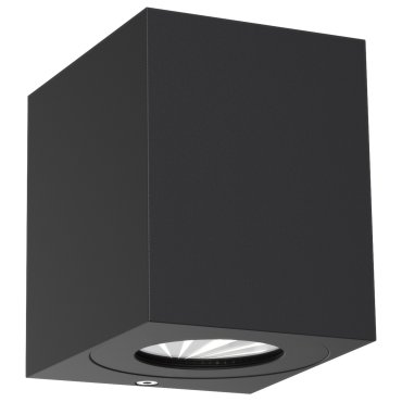 Nordlux Canto Kubi 2 - Außenwandleuchte - 8,7 x 10,6 x 10 cm - 2 x 6W LED inkl. - IP44 - schwarz