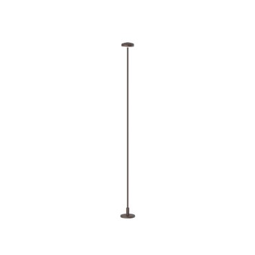 VK Lighting Jade - Gartenpfahl inkl. Fuß und Erdspieß - Ø 7 x 83,4 cm - 1W LED inkl. - IP65 - Rustbraun