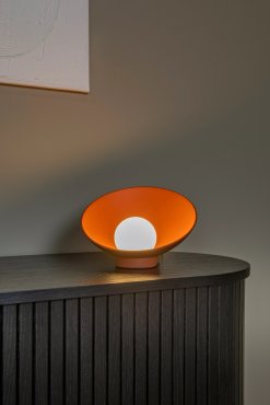 Lucide Raynell - Tischleuchte - 23,5 x 26,2 x 15,3 cm - 6W dimmbare LED inkl - terracotta