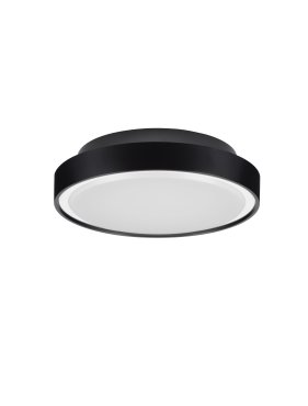 Nova Luce Sky - Außen-Deckenleuchte - Ø 30 x 7,7 cm - 15W LED inkl. - IP65 - Sand schwarz