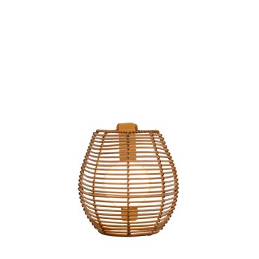 New Garden Bossa - Außenwandleuchte mit wiederaufladbarem Leuchtmittel und Fernbedienung - 9W dimmbare LED inkl - 21 x 11,5 x 23 cm - IP54 - braun