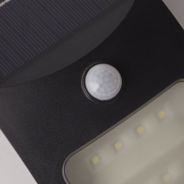 Searchlight Eve - Außenwandleuchte mit Solarsensor - 20 x 16 cm - 1.8W LED inkl. - IP44 - anthrazit