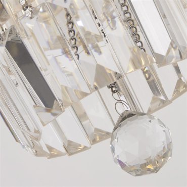 Searchlight Empire - Deckenleuchte - Ø 50 x 42 cm - IP44 - Chrom und transparent