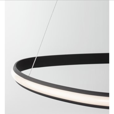 Nova Luce Aries - Pendelleuchte - Ø 74 x 120 cm - 32W dimmbare LED inkl. - Sand schwarz
