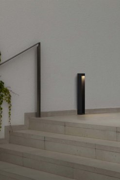 Faro Cerler - gartenlampe - 9 x 60 cm - 9W LED inkl. – IP65 – dunkelgrau