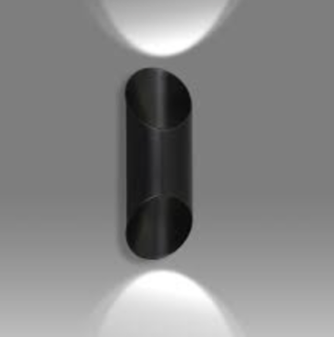 Emibig Gimp - Wandleuchte -10 x 14 x 30 cm - schwarz