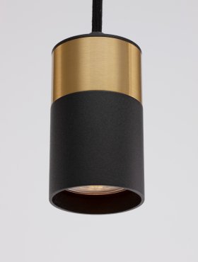 Nova Luce Pogno - Hängeleuchte - Ø 5,6 x 150 cm - schwarz und gold