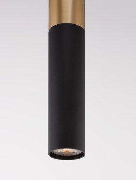Nova Luce Pogno - Hängeleuchte - Ø 5,6 x 150 cm - Gold und Schwarz