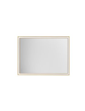 Nova Luce Ambor - Spiegel mit Beleuchtung - 60 x 80 x 5,5 cm - 38W LED inkl. - IP44 - Eloxiertes Gold