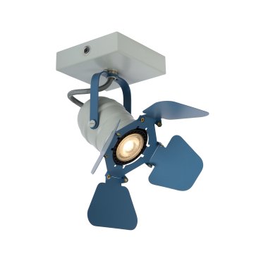 Lucide Picto - Aufbaustrahler 1L - 16 x 12,5 x 16 cm - blau und grau